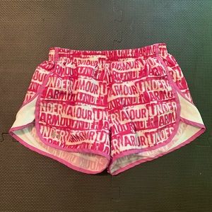 Pink Under Armour Running Shorts